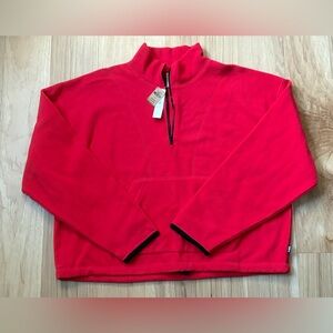 PINK Victoria's Secret Neon Pink Half-Zip Pullover